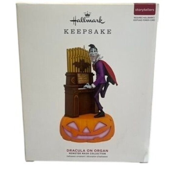 Hallmark Keepsake 2019 Dracula On Organ Ornament Monster Mash Collection - Picture 1 of 4